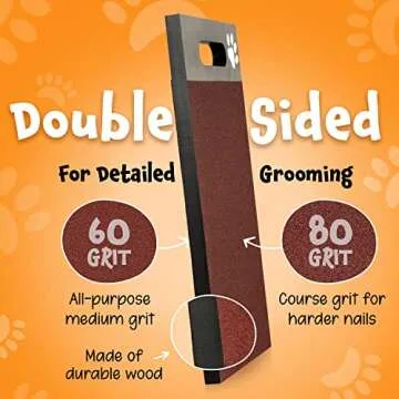 Evergreen Pet Supplies [6 Pads] Scratch Pad for Dogs - 2-Sided Medium & Coarse Sandpaper Dog Scratch Pad for Nails w/Extra Sheets - w/Handle - Dog Scratch Board for Nails