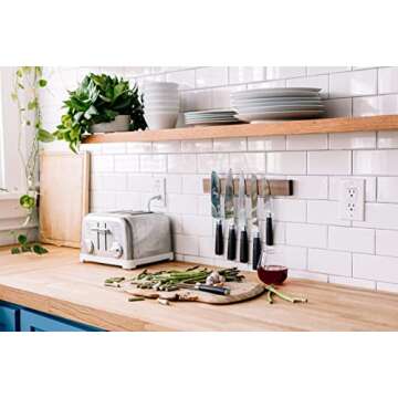 Yatoshi 7 Knife Set - Pro Kitchen Knife Set Ultra Sharp High Carbon Stainless Steel with Ergonomic Handle