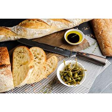 Yatoshi 7 Knife Set - Pro Kitchen Knife Set Ultra Sharp High Carbon Stainless Steel with Ergonomic Handle