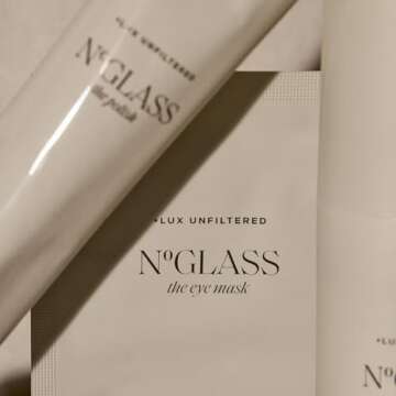 + Lux Unfiltered The Eye Mask, Anti-Slip Caffiene Infused Cooling Under Eye Patches, Reduce Puffy Eyes, Brighten and Hydrate Skin, 10 Count, Made in Korea