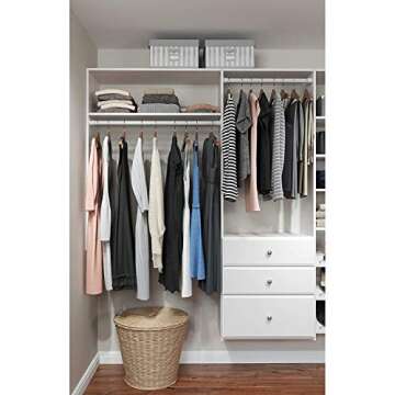 Easy Track PH45-WH Closet Organizer for Stylish Storage