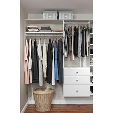 Easy Track PH45-WH Closet Organizer for Stylish Storage