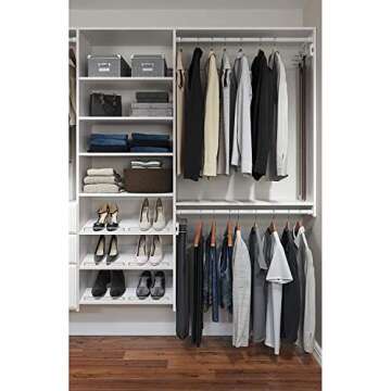 Easy Track PH45-WH Closet Organizer for Stylish Storage