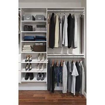 Easy Track PH45-WH Closet Organizer for Stylish Storage