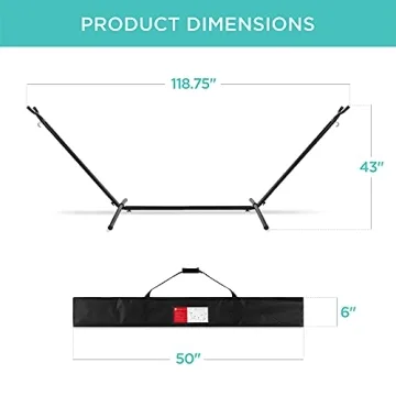 Best Choice Double Hammock with Steel Stand for Comfort