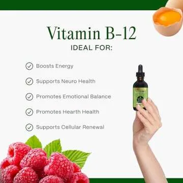 Go Nutrients Vegan B12 Drops - High Potency Energy Boost