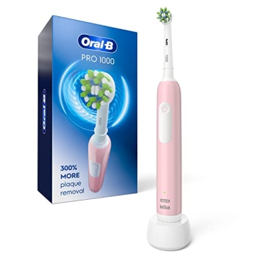 Oral-B Pro 1000 Pink Electric Toothbrush Superior Plaque Removal
