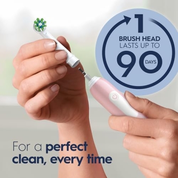 Oral-B Pro 1000 Pink Electric Toothbrush Superior Plaque Removal