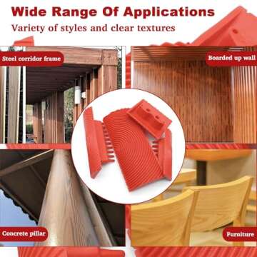 LUTQ Wood Grain Tool - Natural Woodgrain Maker for Decorative Painting Premium Wood Graining Tool Set Enhance Your DIY Projects with Wood Grain Patterns