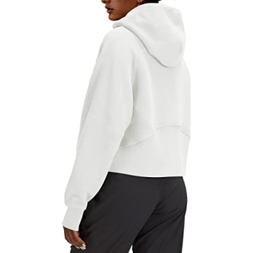 Stylish LASLULU Womens Fleece Zipper Hoodie for Comfort