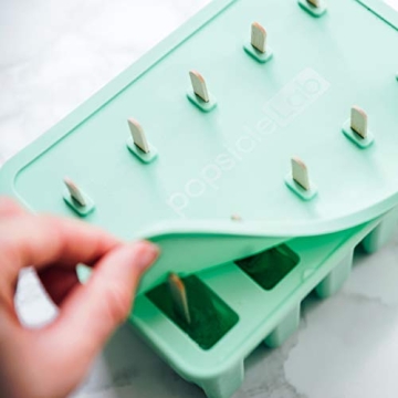 PopsicleLab 200 Natural Birch Wood Sticks for Popsicles