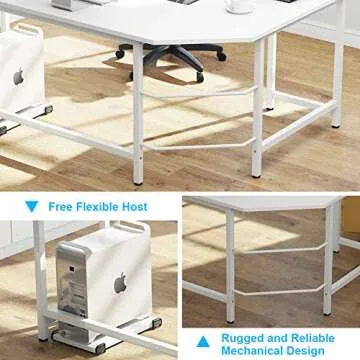Tribesigns 66" Modern L Shaped Desk for Home Office