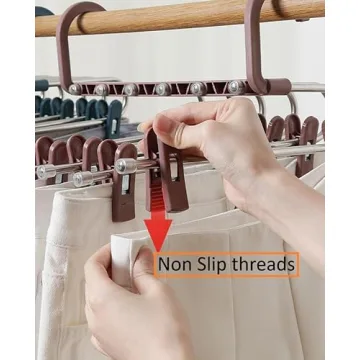 6-Tier Adjustable Pants Hanger for Space Saving Organization