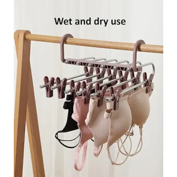 6-Tier Adjustable Pants Hanger for Space Saving Organization