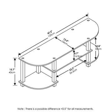 Furinno Turn-S-Tube Stylish TV Stand for Any Room