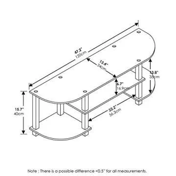 Furinno Turn-S-Tube Stylish TV Stand for Any Room