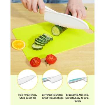 Kids Knife Set for Safe Culinary Adventures 5 Pcs