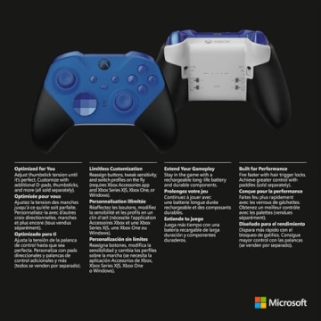 Elite Series 2 Xbox Wireless Controller - Blue Renewed