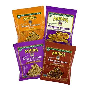 Annie's Homegrown Organic Variety Pack, Cheddar Bunnies and Bunny Graham Crackers Snack Packs, 36 (1 oz.) Pouches