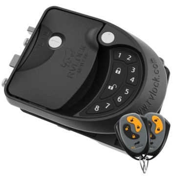 RVLock Class C Charter Keyless Entry Keypad and Handle with Fob, All Metal RV Door Lock and Latch Re...