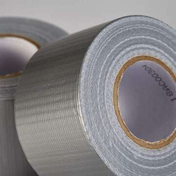 Lichamp 4 Rolls Mini Duct Tapes, Waterproof No Residue Pocket Size Gray Duct Tape for Travel Camping Packaging Taping Sealing Repairing Tying, Tear by Hand, 2 Inches x 27 Yards