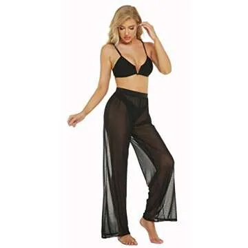 Awoscut Sheer Mesh Pants for Beach & Party Wear