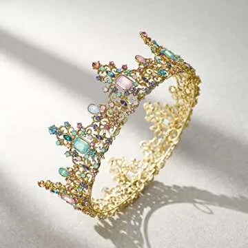 SWEETV Queen Crown - Baroque Tiaras for Women