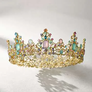 SWEETV Queen Crown - Baroque Tiaras for Women