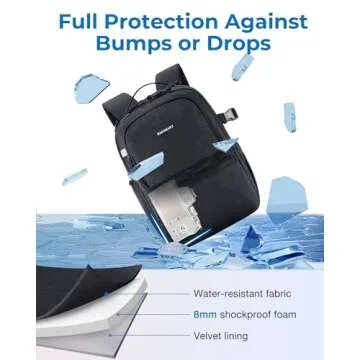 BAGSMART Camera Backpack for DSLR SLR with Tablet Compartment