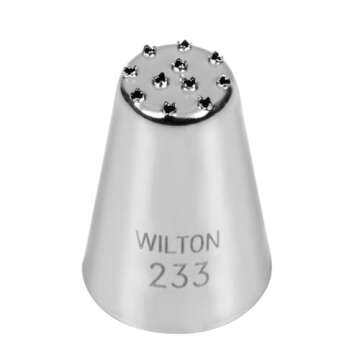 Wilton FBA_418-233 Cake Decorating Tip, Multi Opening, Silver