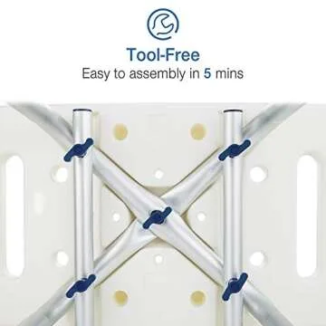 GreenChief Adjustable Shower Chair for Seniors and Disabled