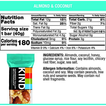 KIND Almond & Coconut Bars Delicious Snack Pack