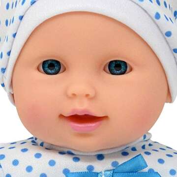 11 Inch Soft Body Boy Baby Doll with Included Pacifier - Perfect for Toddlers!