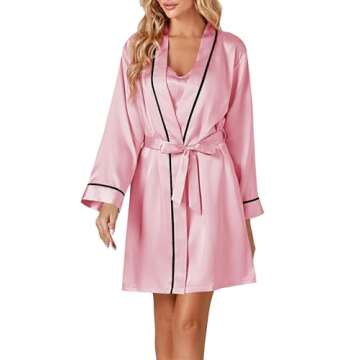 Vrtige Women's Satin Pajama Set - Elegant Comfort in Pink