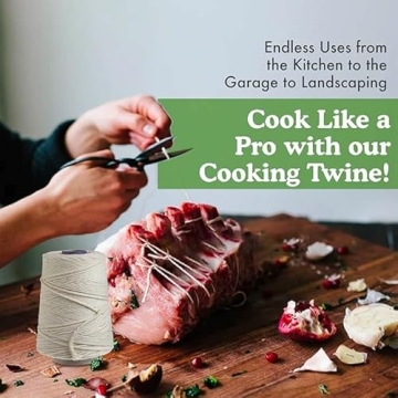 Heavy Duty Butcher's Cooking Twine - 500ft Cotton String