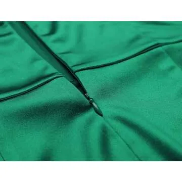 MUXXN Women's 30s Brief Elegant Sleeveless Mermaid Evening Cocktail Formal Long Dress Green 2XL