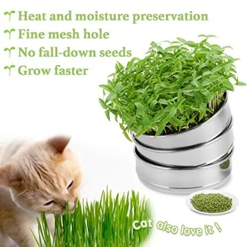 Brilliant Stainless Steel Seed Sprouter Kit for Home Gardens