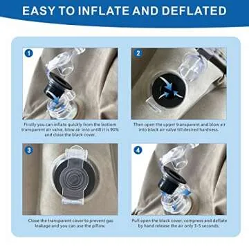 ILEISURELY Inflatable Travel Pillow for Comfortable Travel Support