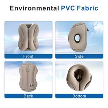 ILEISURELY Inflatable Travel Pillow for Comfortable Travel Support