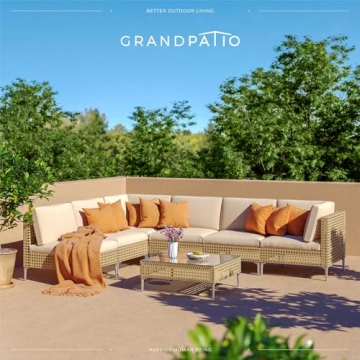 Grand Patio 7-Piece Wicker Patio Set - Stylish Comfort Outdoors