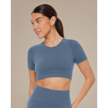 PAVOI ACTIVE Sculpting Crop Top | High Support Gym Tee