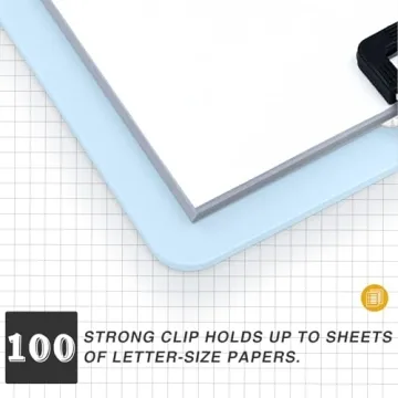 Colorful 4 Pack Plastic Clipboards for All Uses