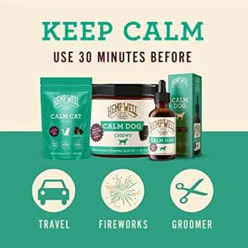 Hemp Well Calm Dog Soft Chews for Anxiety Relief and Relaxation