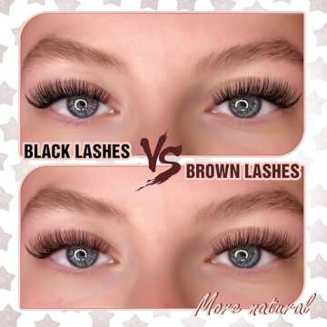Self Adhesive Lash Clusters Kit Brown Eyelash Clusters No Glue Needed Brown Lash Individuals 8-16MM Self Adhesive Eyelashes Natural Lash Extensions with Eyelash Tweezers