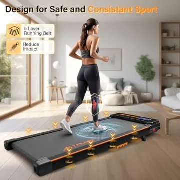 Compact ACTFLAME Portable Treadmill with Incline Feature
