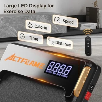 Compact ACTFLAME Portable Treadmill with Incline Feature