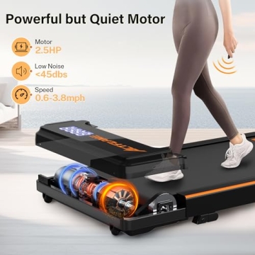 Compact ACTFLAME Portable Treadmill with Incline Feature