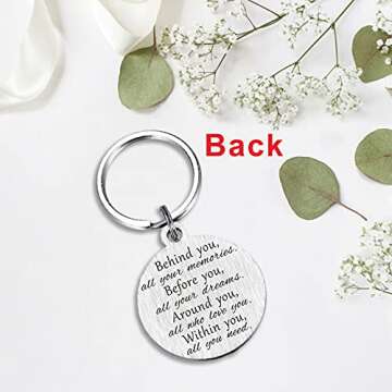 Laluminter 40th Birthday Gifts for Women Men, Happy 40 Year Yr Old Bday Keychain Party Favors Decorations for Him Her Female Male