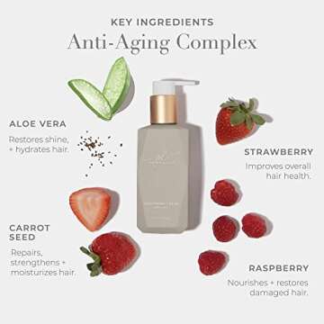 Goldie Locks Anti-Frizz Smoothing Cream | Improves Strand Strength & Elasticity | Locks Out Frizz for Brilliant Shine | Extension & Hair Color Safe, 5.1 Fl Oz