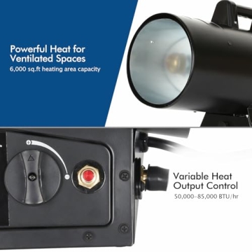 BILT HARD Propane Heater 85,000 BTU for All Spaces